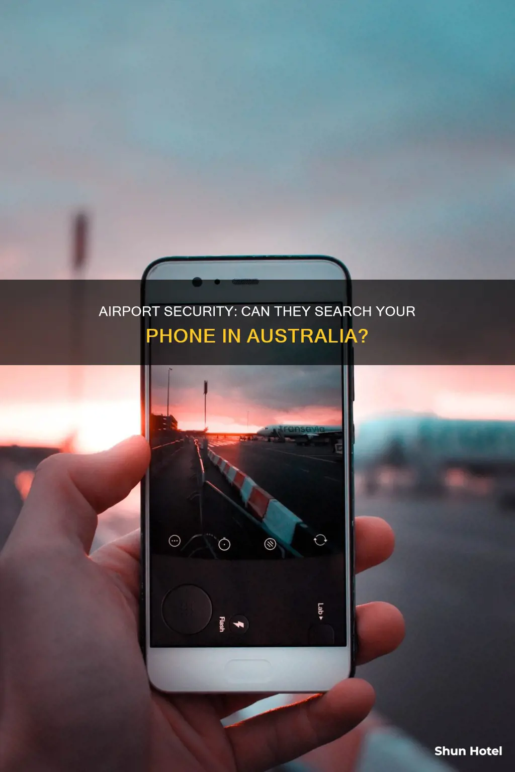 can airport security search your phone australia
