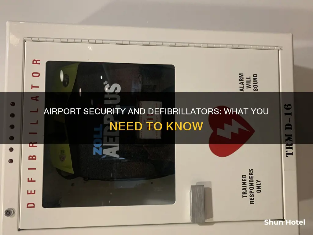 can airport security set off defibrillator