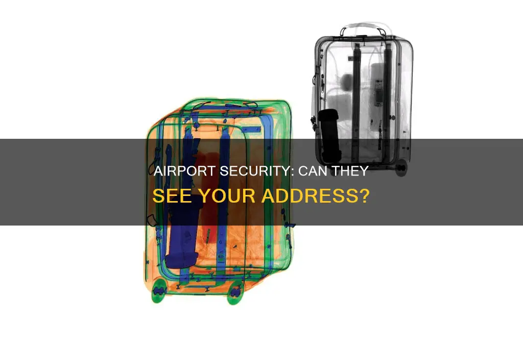 can airport see addy through luggage
