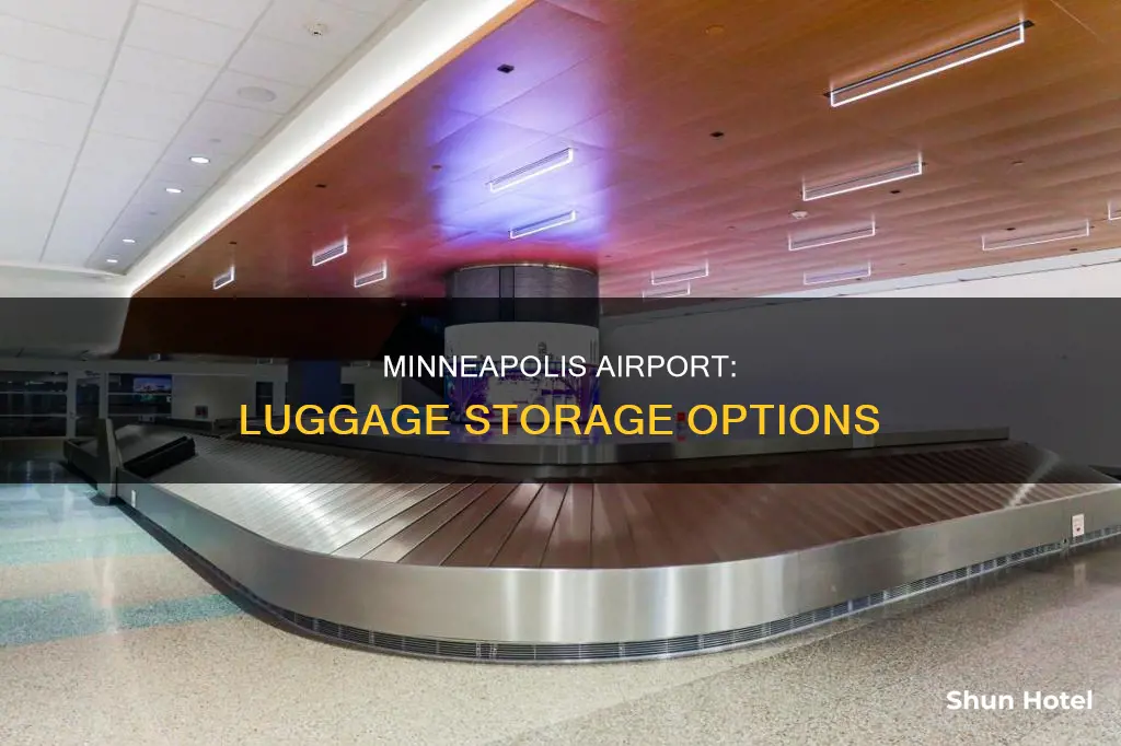can airport store your luggage minneapolis