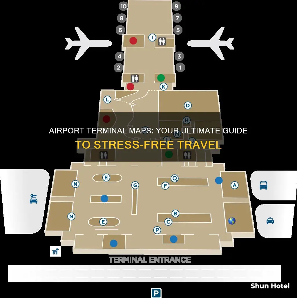 can airport terminal map