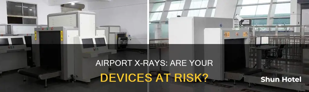 can airport x rays damage laptop