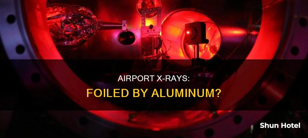 can airport x rays see through aluminum foil