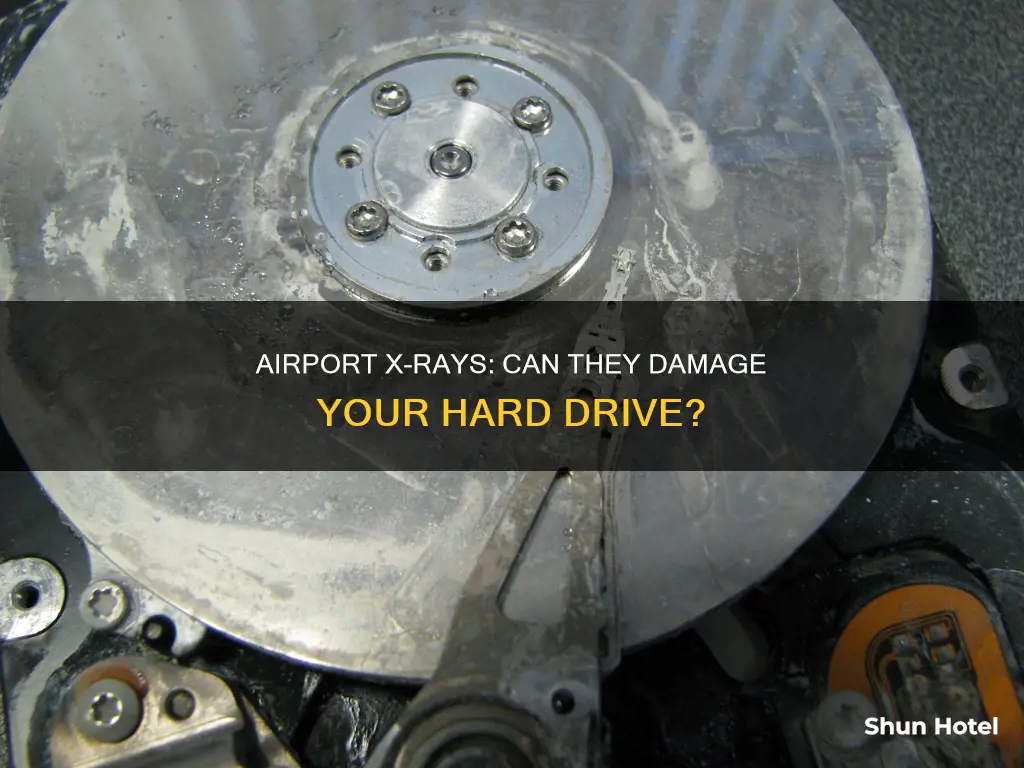 can airport xrays erase hard drives
