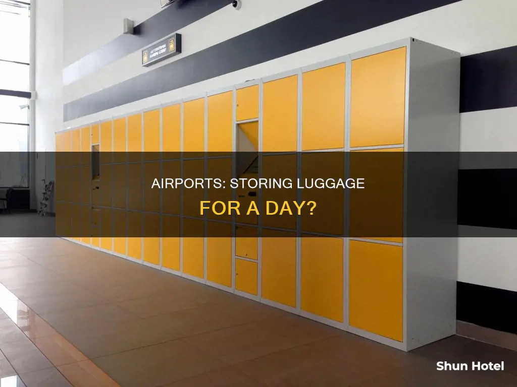 can airports hold luggage for a day
