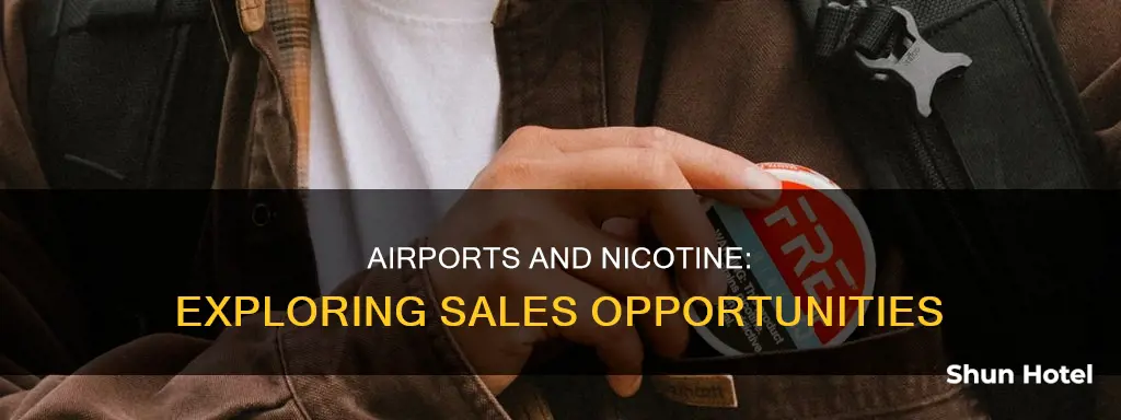 can airports sell nicotine