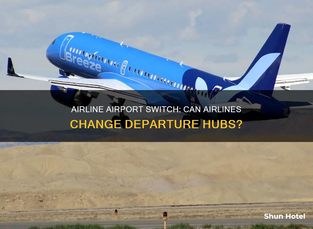 can an airline change airport