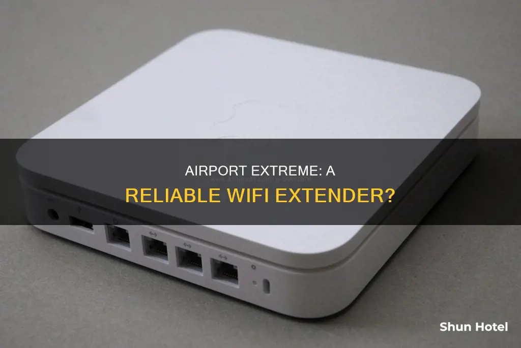 can an airport extreme be used as a wifi extender