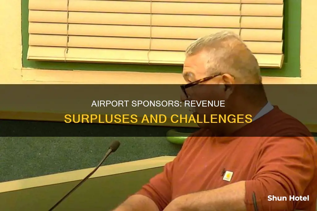 can an airport sponsor create excessive revenue surpluses