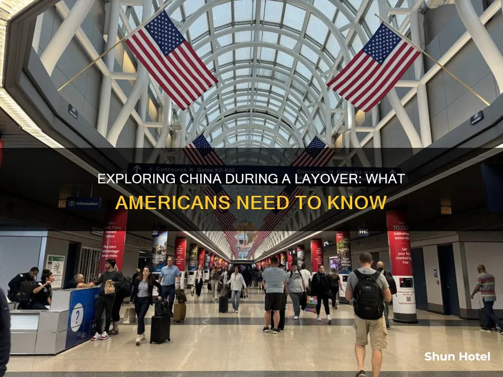 can an american leave a china airport during layover