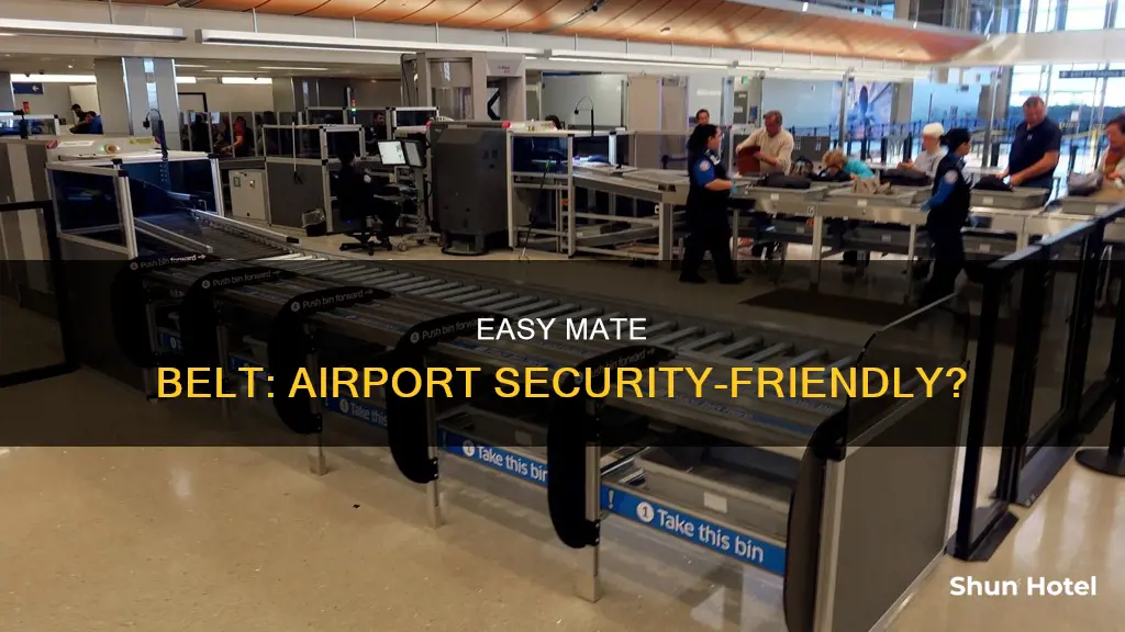 can an easy mate belt be worn through airport security