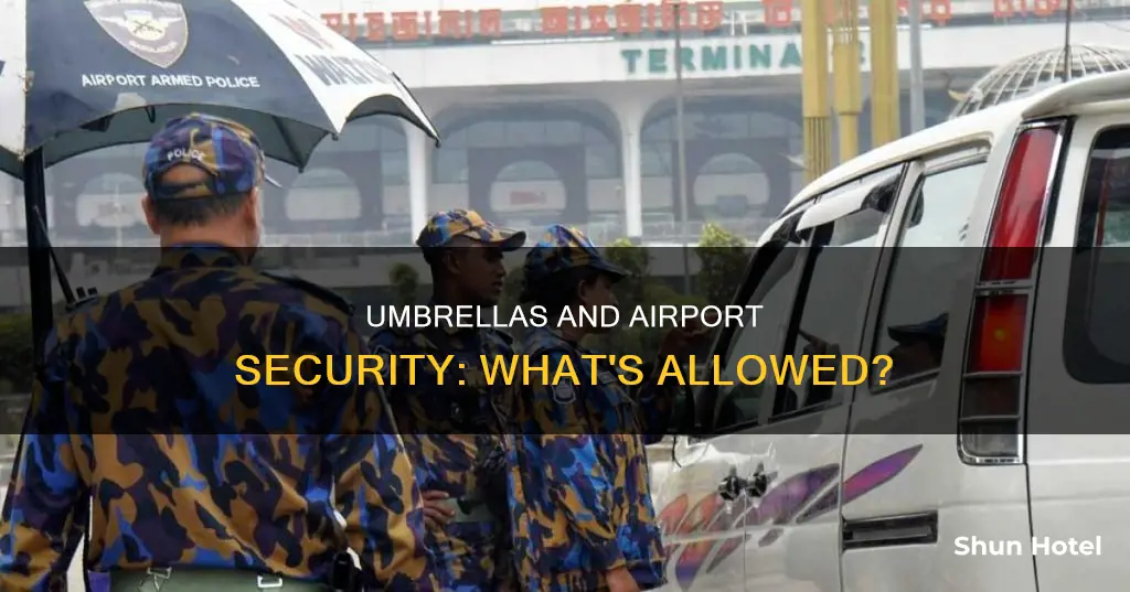 can an umbrella go through airport security