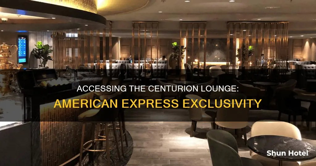 can any americanexpress card holder use the centurium airport lounge