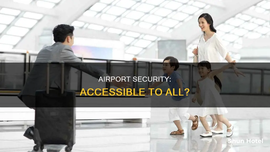 can anyone go through airport security