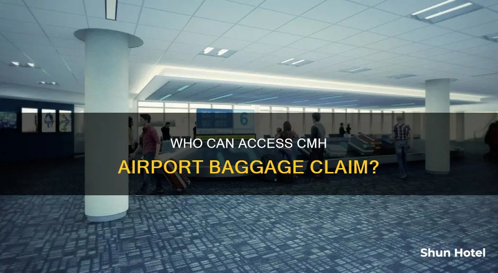 can anyone go to baggage claim at cmh airport