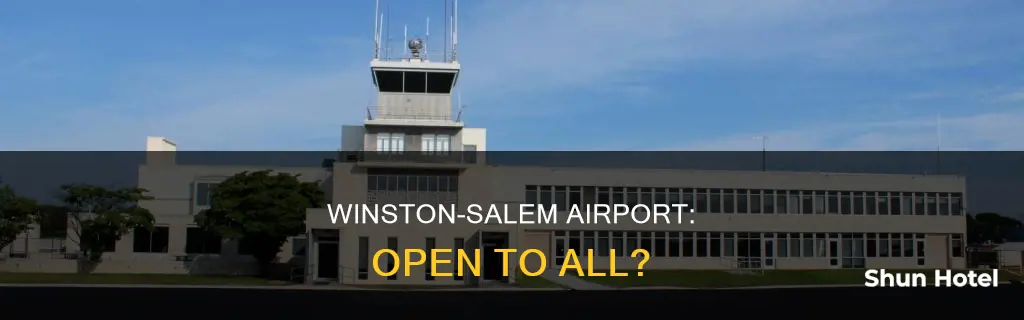 can anyone go to the winston salem airport