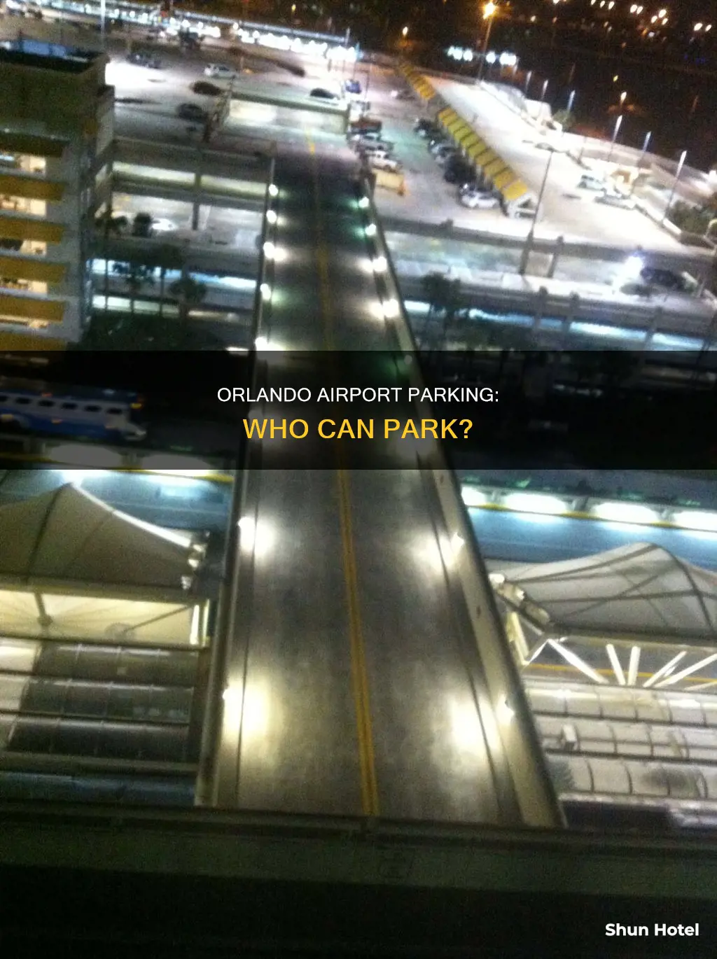 can anyone park at orlando airport