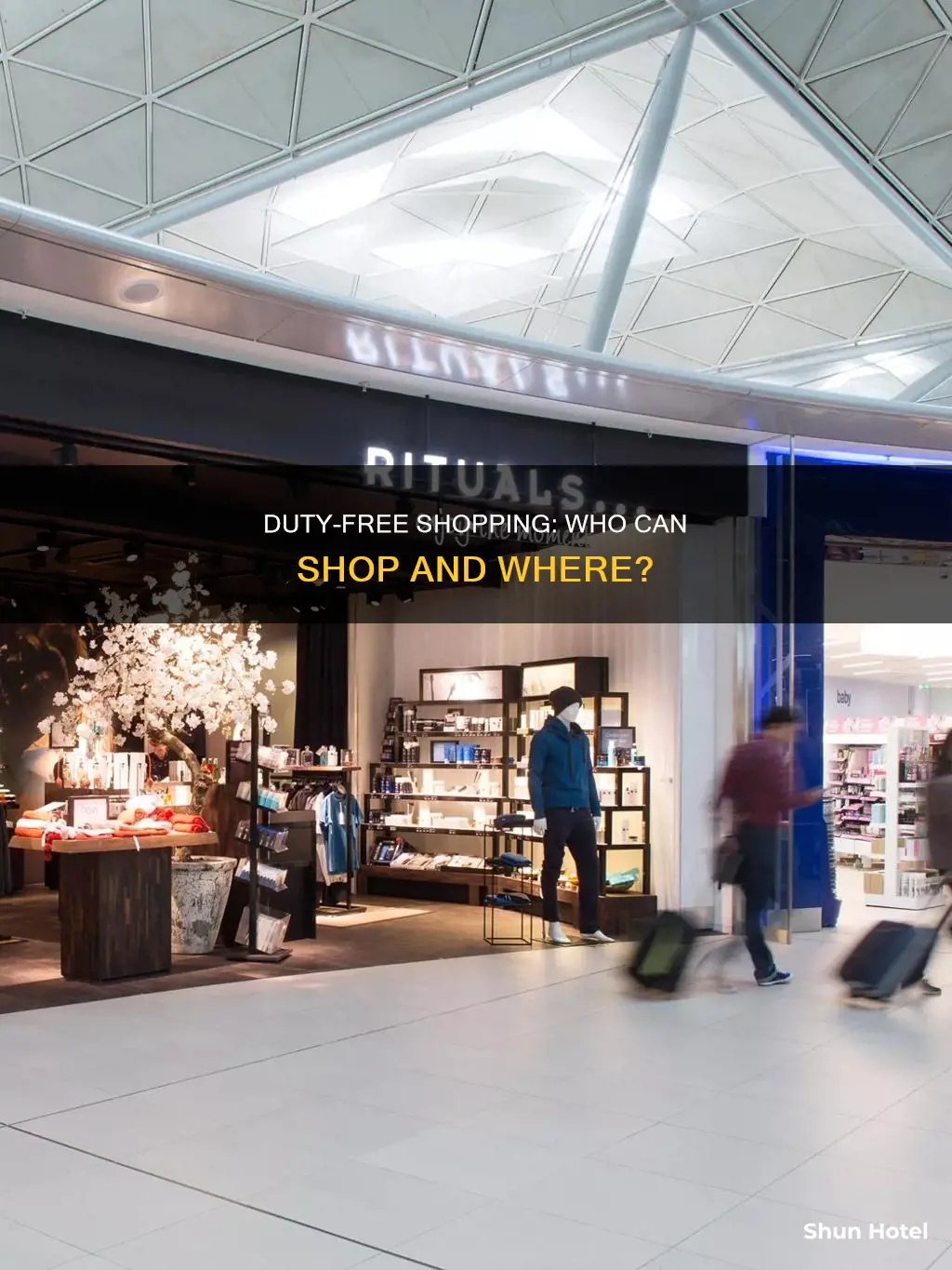 can anyone shop at airport duty free