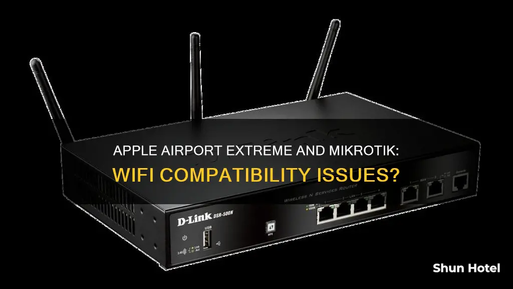 can apple airport extreme router effect mikrotik router wifi