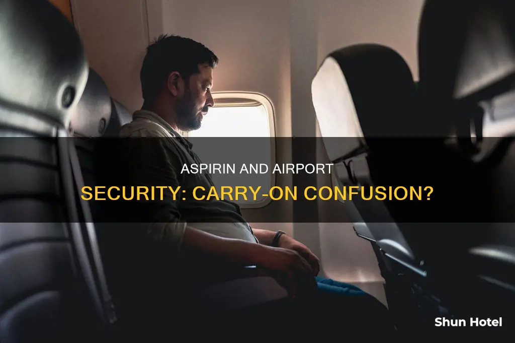 can asprin be placed in carry-on at airport