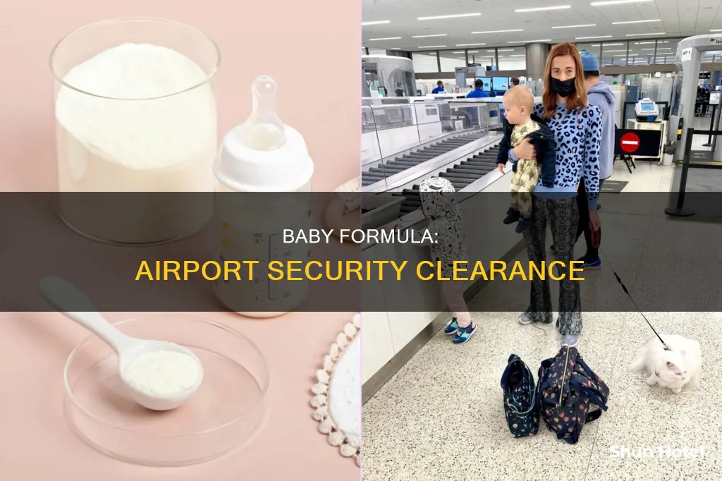can baby formula go through airport security