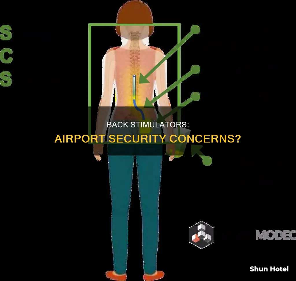 can back stimulators go through airport security