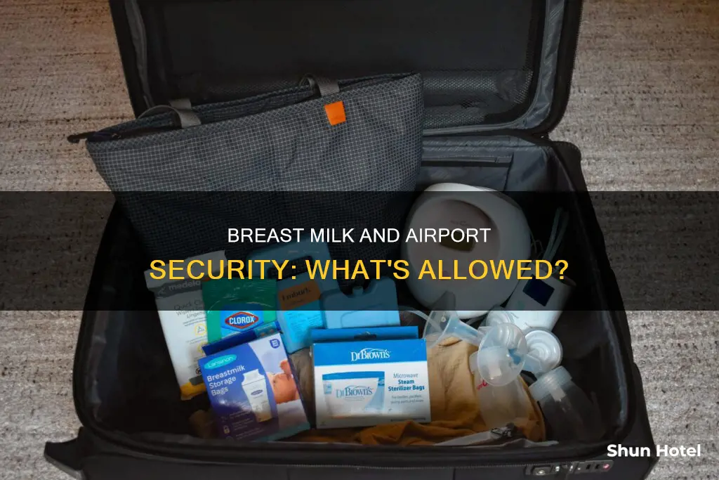 can breast milk go through airport security