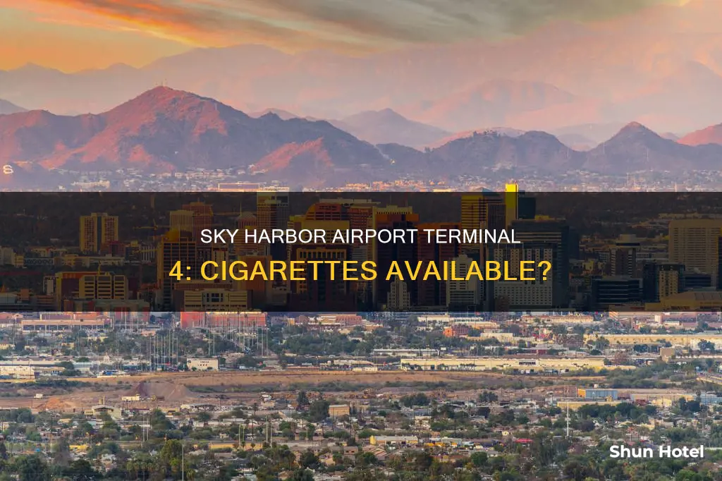 can buy cigarettes in terminal 4 of sky harbor airport