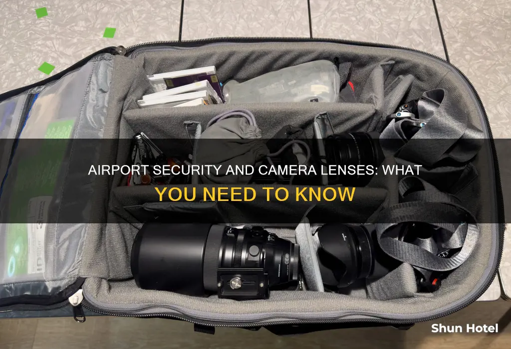 can camera lenses go through airport security