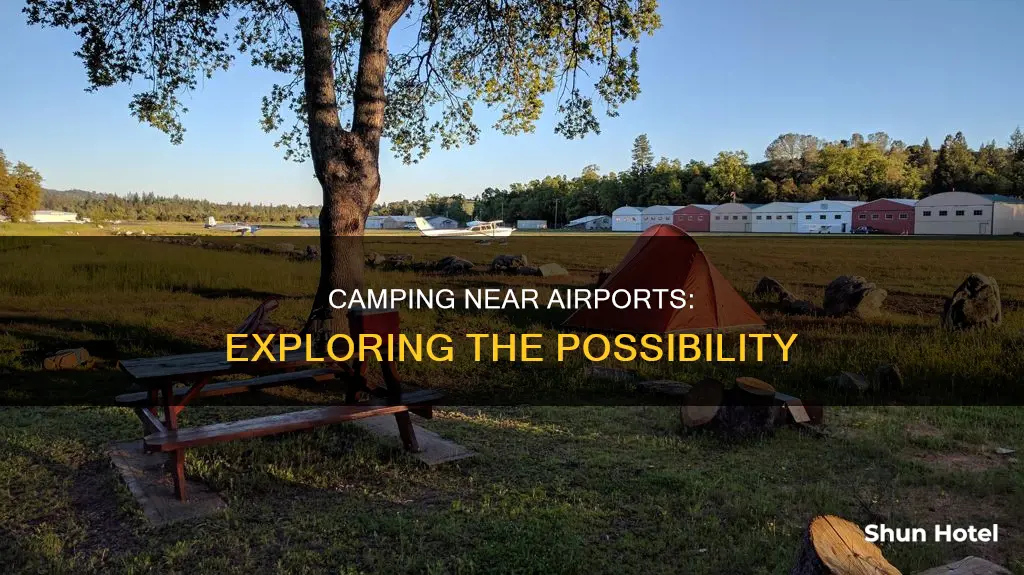 can camp grounds be located near airports