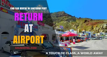 Santorini Car Rental: Port Pick-up, Airport Drop-off