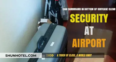 Cardboard in Suitcase: Airport Security Clearance?
