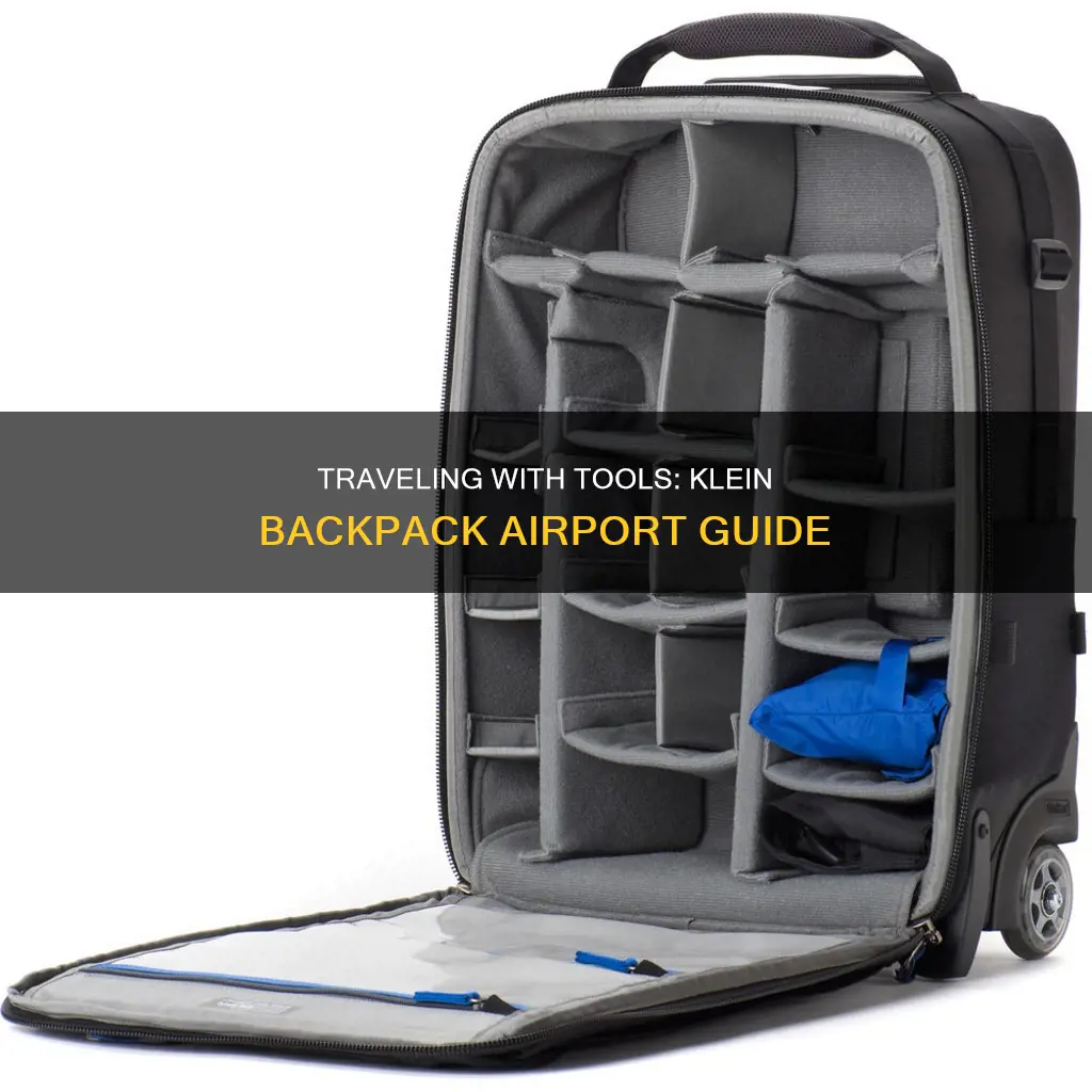 can carry a klein tool backpack through the airport
