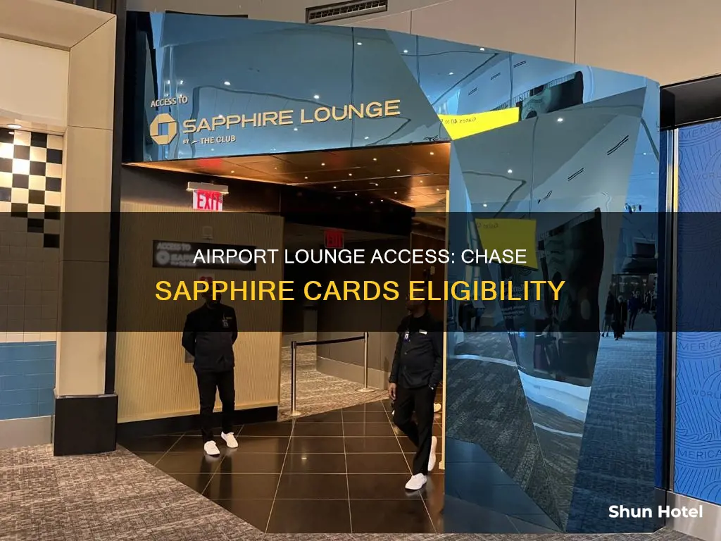 can chase sapphire card be used for airport lounge access