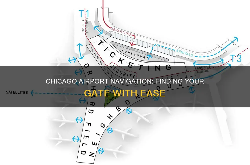 can chicago airport gate map