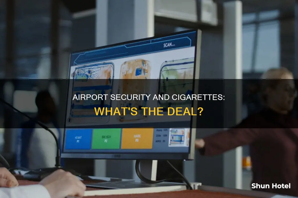can cigarettes go through airport security