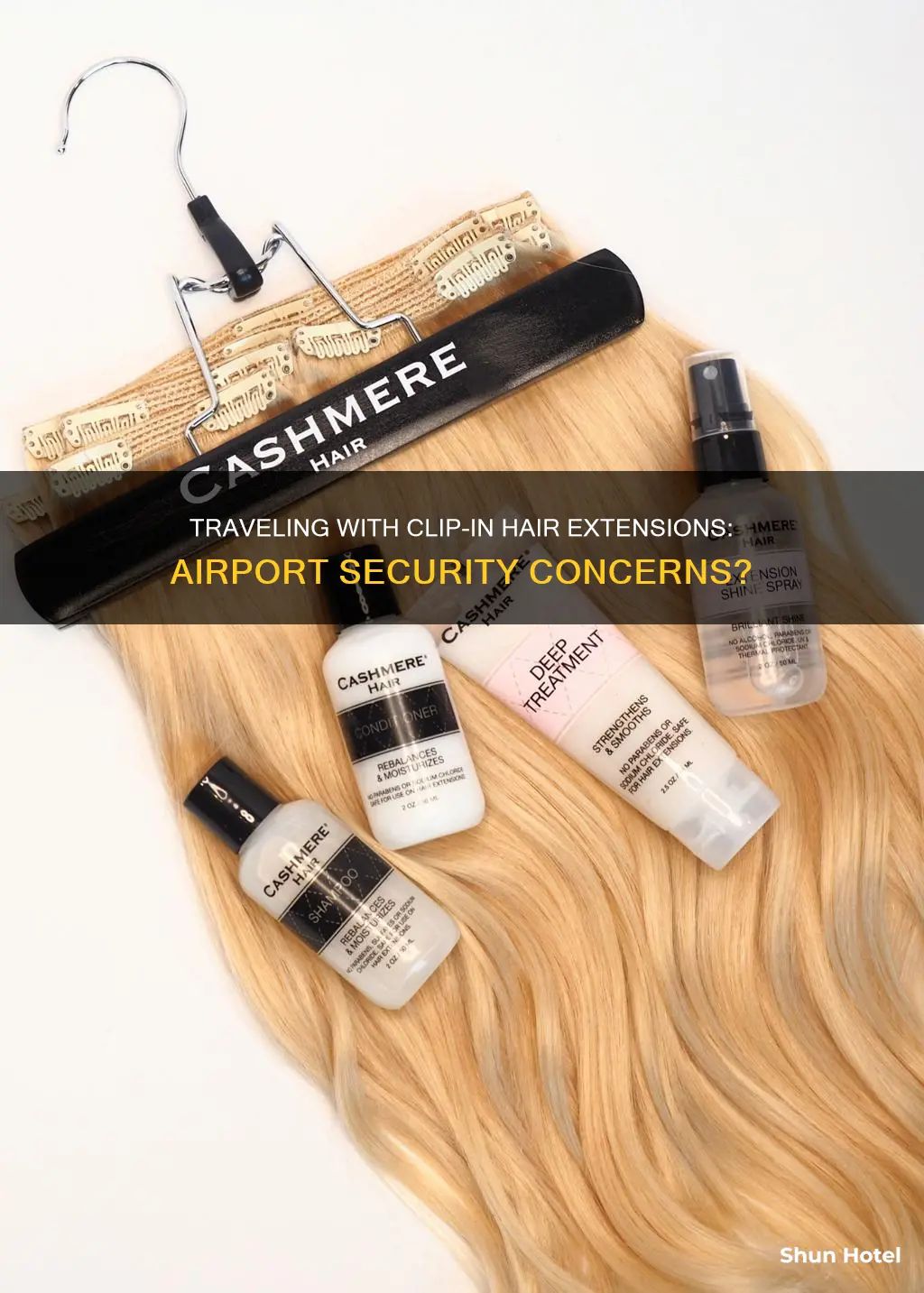 can clip in hair extensions go through airport security