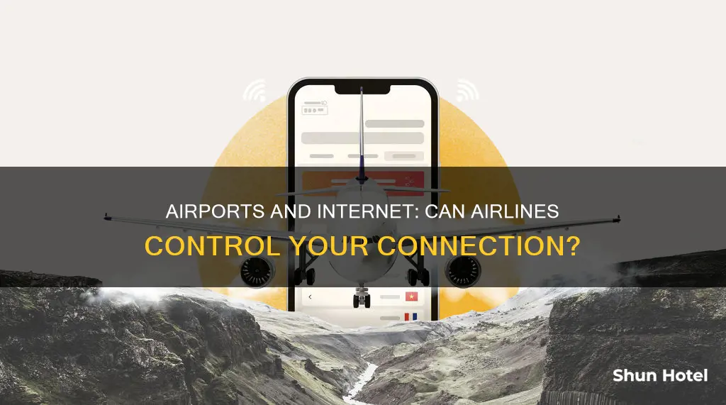 can commercial airline turn off my internet near airport