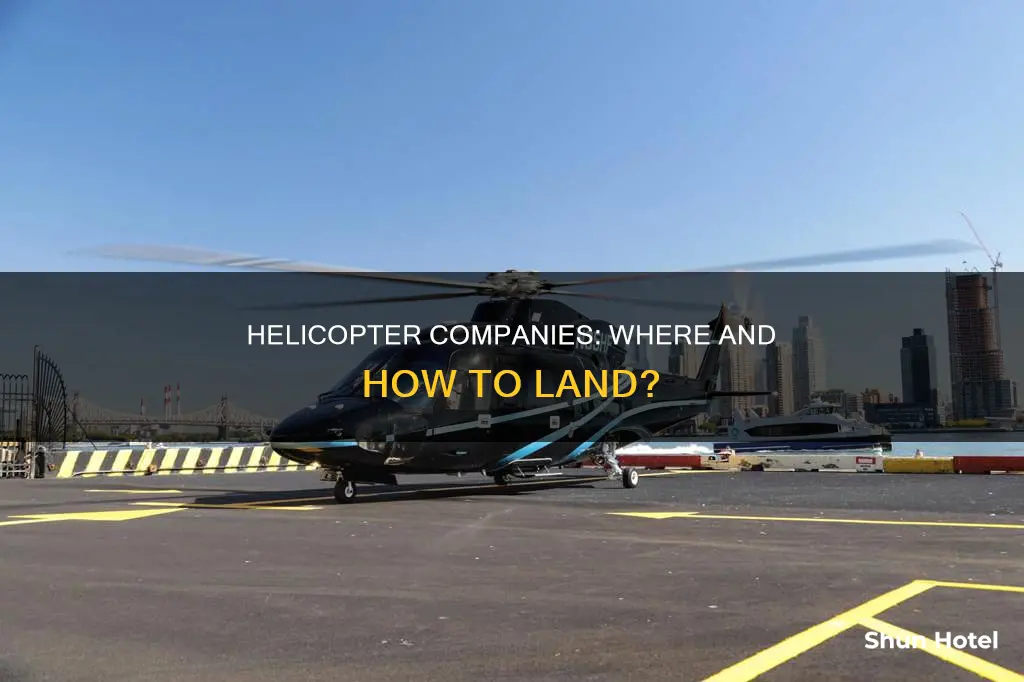 can companies land their helicopters at the airport