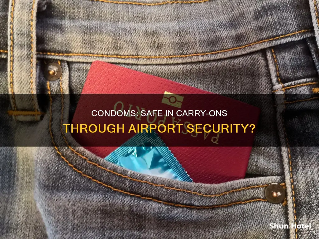 can condoms go through airport security