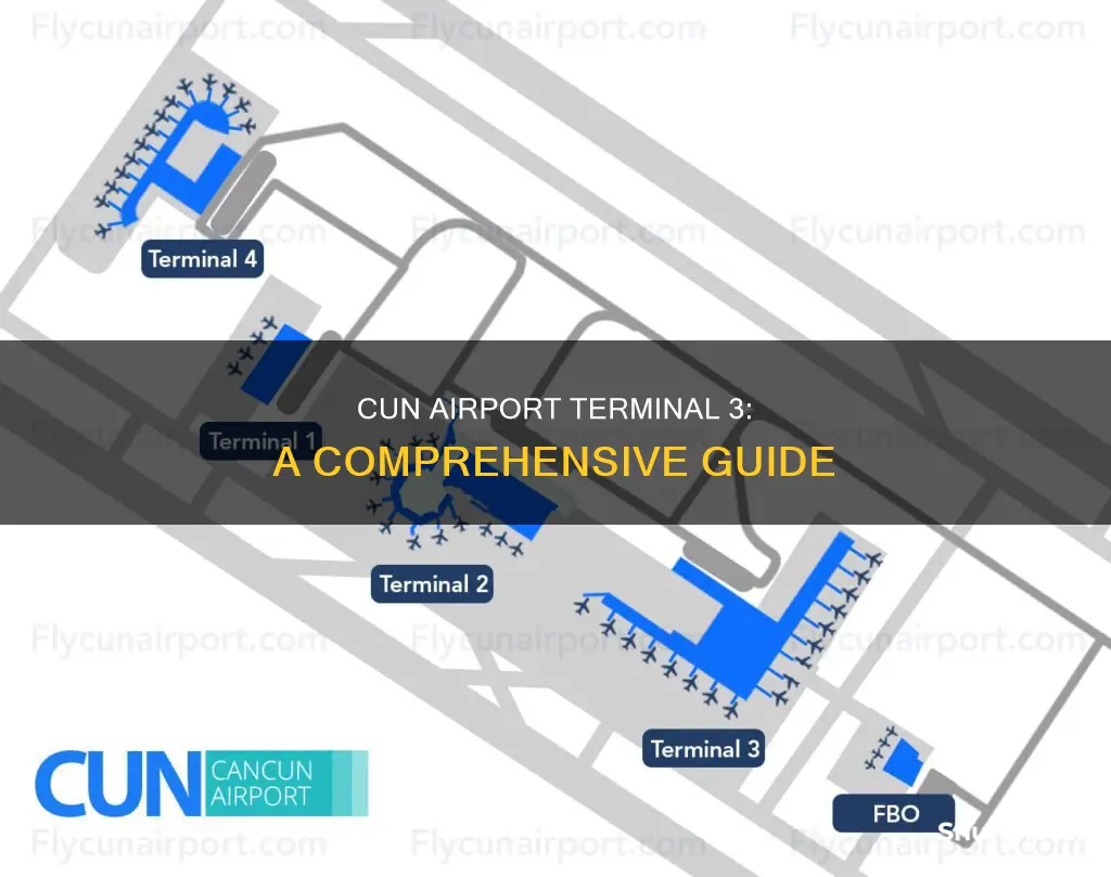 can cun airport map terminal 3