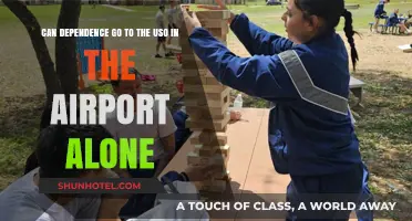 Airport USO: Can Dependents Go Solo?