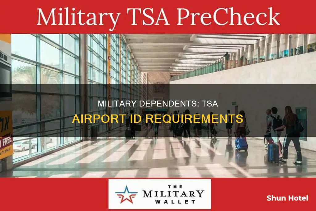 can dependent military id be used for tsa at airport