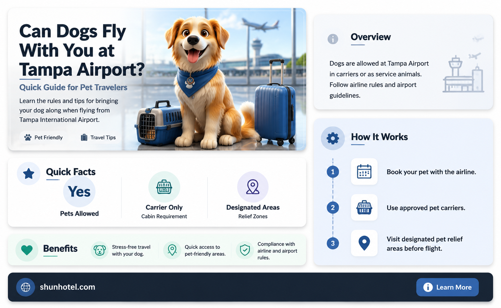 are dogs allowed at tampa international airport
