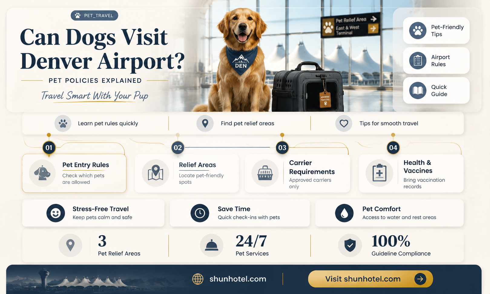 are dogs allowed at denver international airport