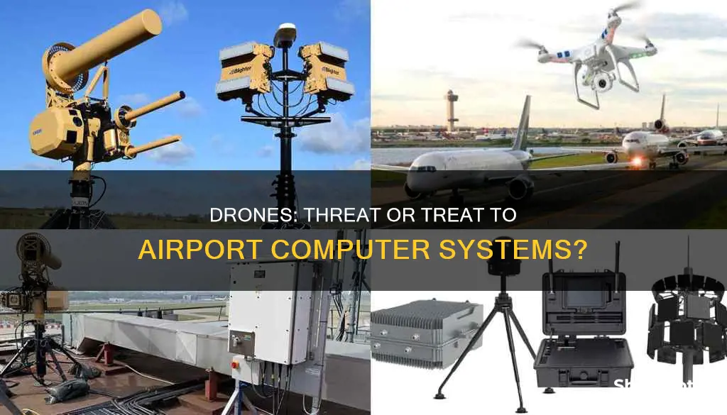 can drones affect the computer system at airports