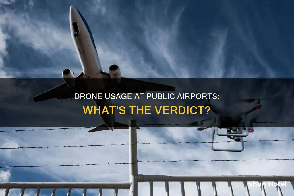 can drones be flown at public airports