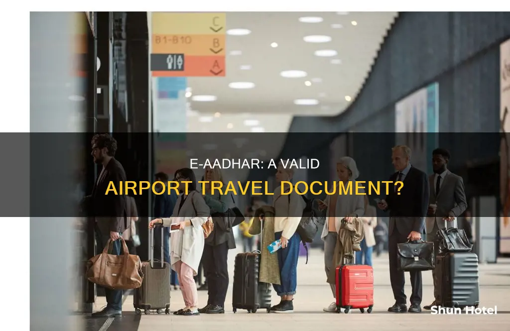 can e aadhar be used for airport