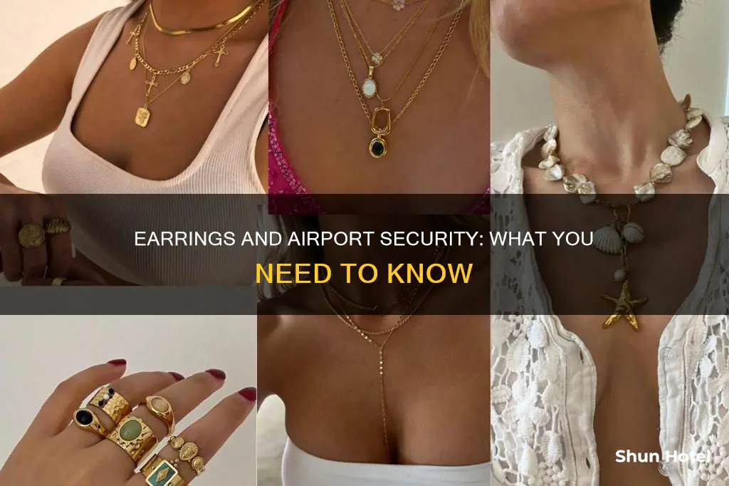 can earrings be wear in airport security