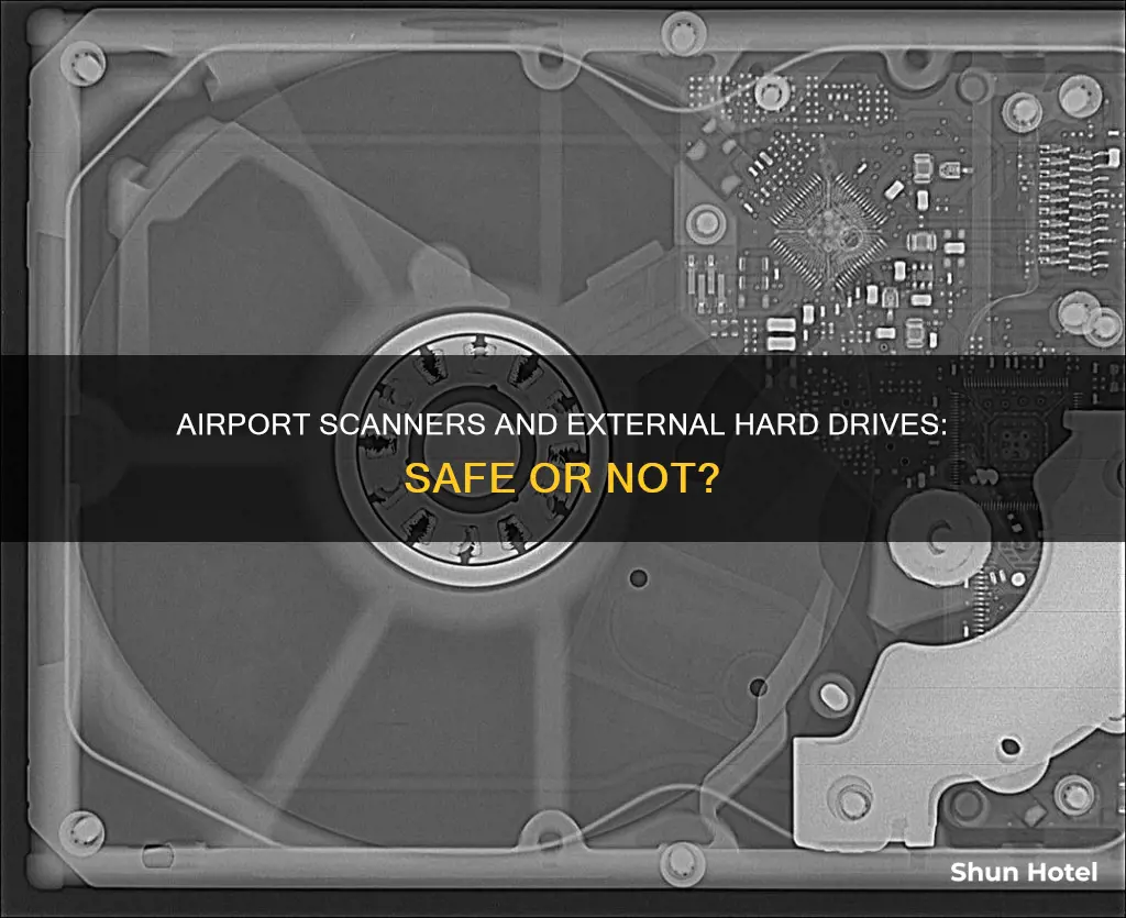 can external hard drives go through airport scanners